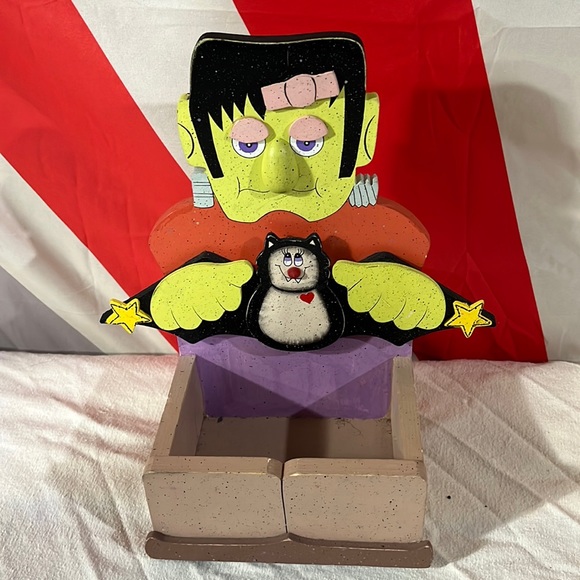 Holiday Frankenstein Wood Boxcandy Holder Poshmark